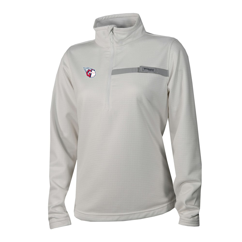 Cleveland Guardians Columbia Women's Skiff Guide Fleece Half-Zip Pullover Jacket for sale