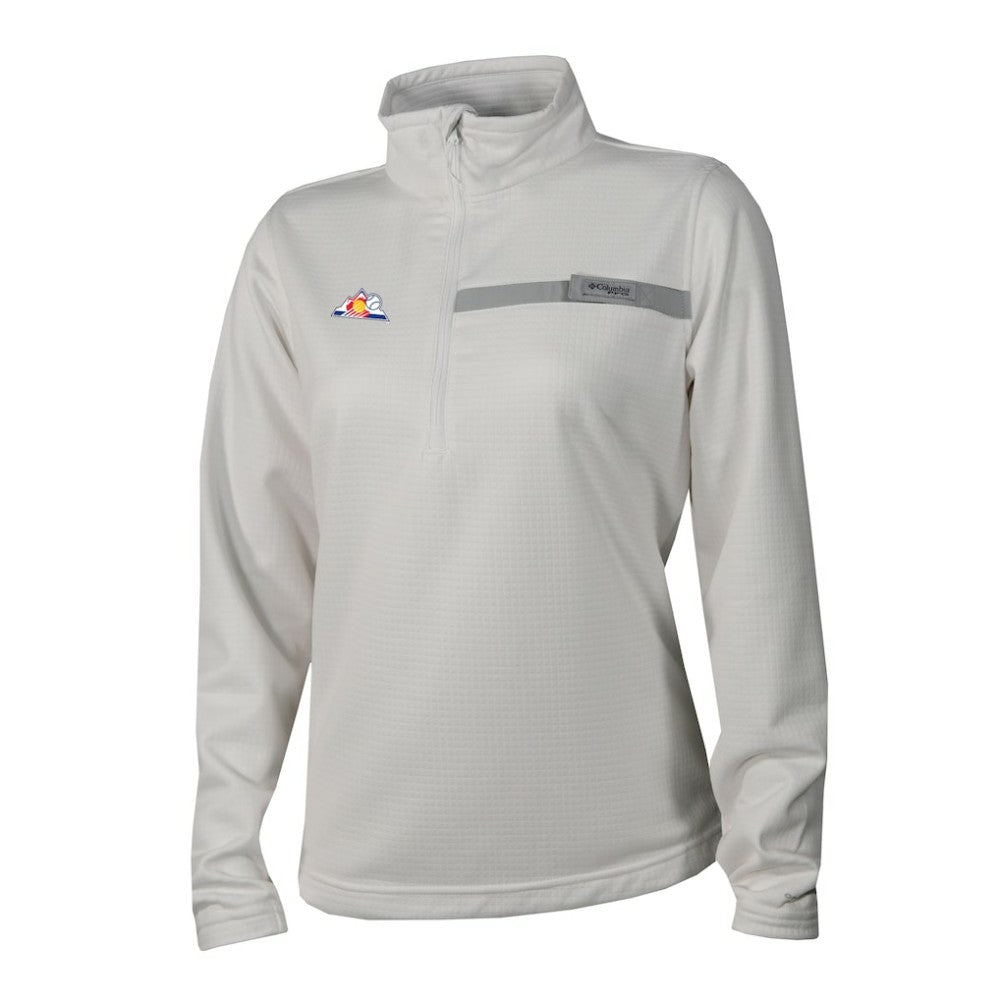 Colorado Rockies Columbia Women's Skiff Guide Fleece Half-Zip Pullover Jacket Near Me