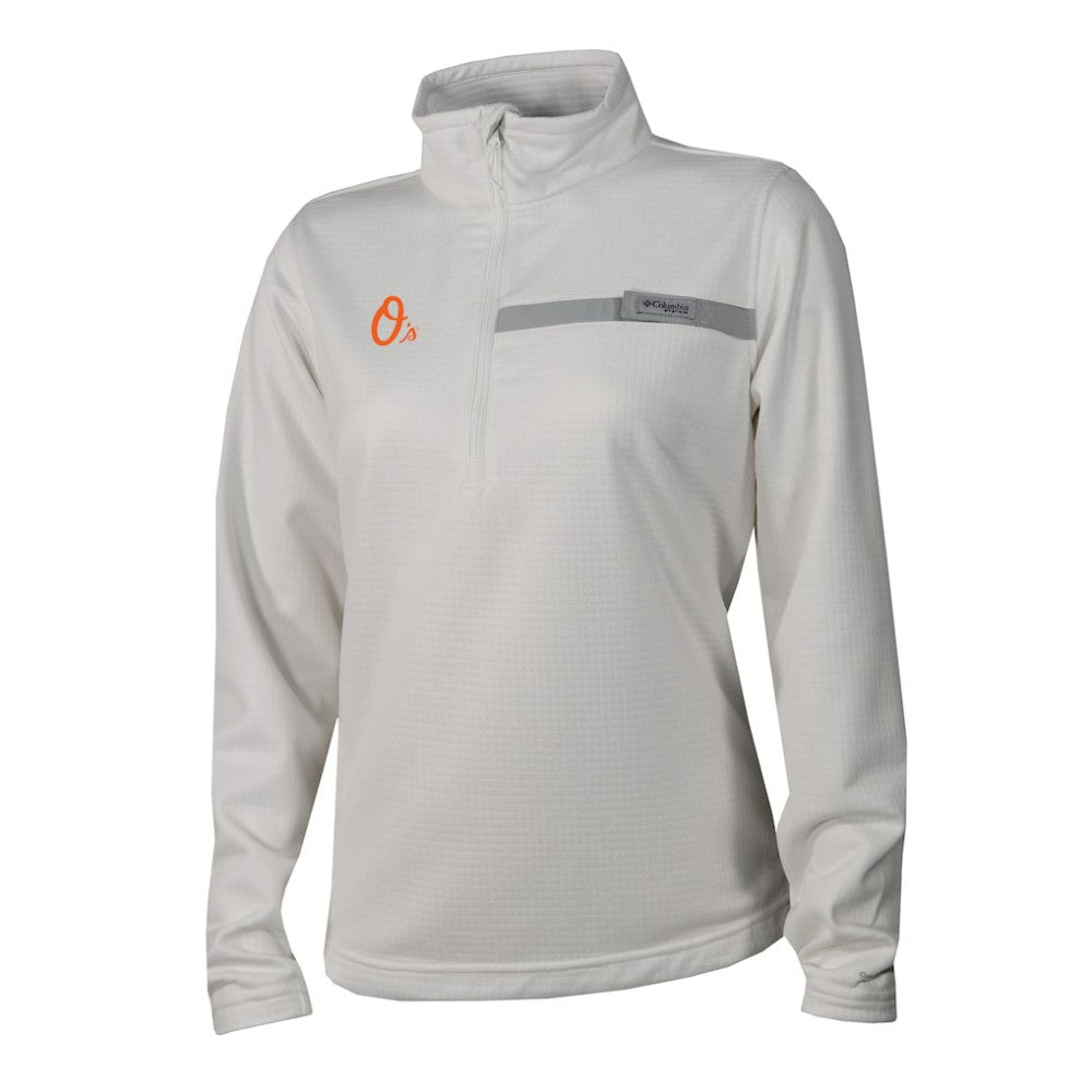 Baltimore Orioles Columbia Women's Skiff Guide Fleece Half-Zip Pullover Jacket Outlet