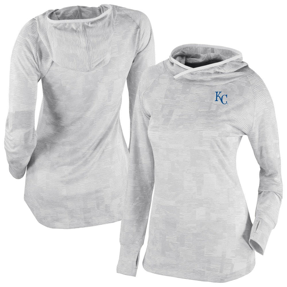 Kansas City Royals Columbia Women's Omni-Wick Sunday Ball Raglan Pullover Hoodie Sale