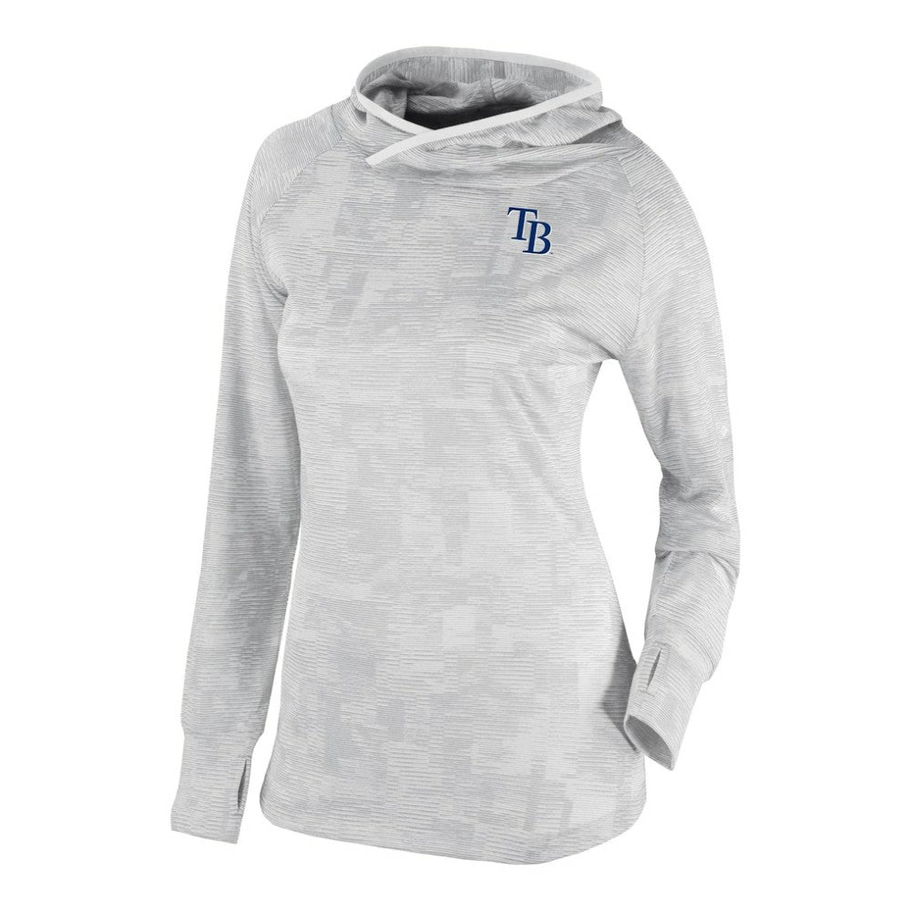 Tampa Bay Rays Columbia Women's Omni-Wick Sunday Ball Raglan Pullover Hoodie Outlet