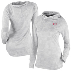 Cincinnati Reds Columbia Women's Omni-Wick Sunday Ball Raglan Pullover Hoodie Sale
