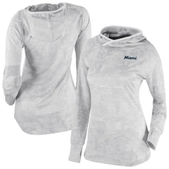 Miami Marlins Columbia Women's Omni-Wick Sunday Ball Raglan Pullover Hoodie Discount