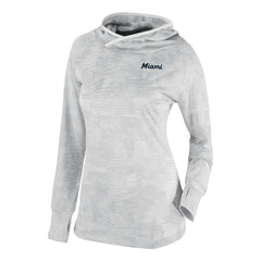 Miami Marlins Columbia Women's Omni-Wick Sunday Ball Raglan Pullover Hoodie Discount