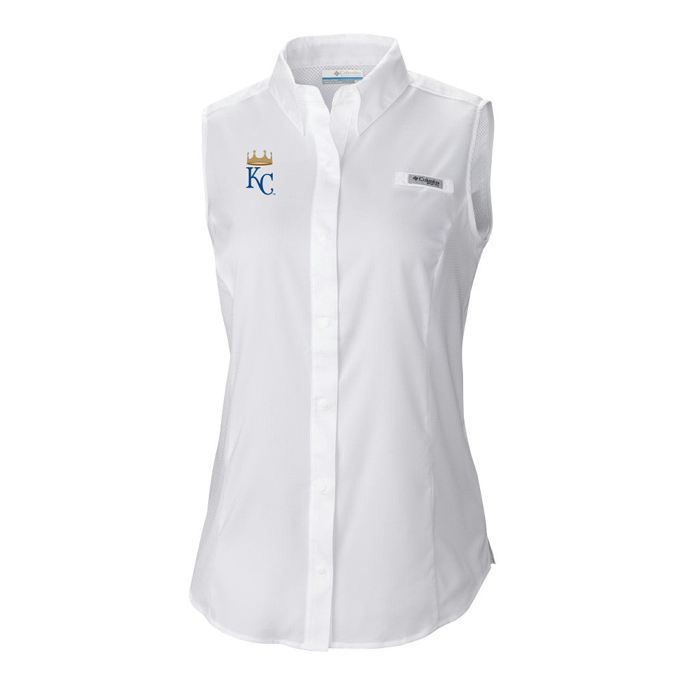 Kansas City Royals Columbia Women's Tamiami Sleeveless Shirt Sale