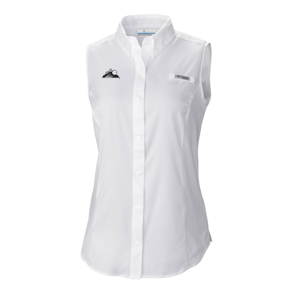 Colorado Rockies Columbia Women's Tamiami Sleeveless Shirt Outlet