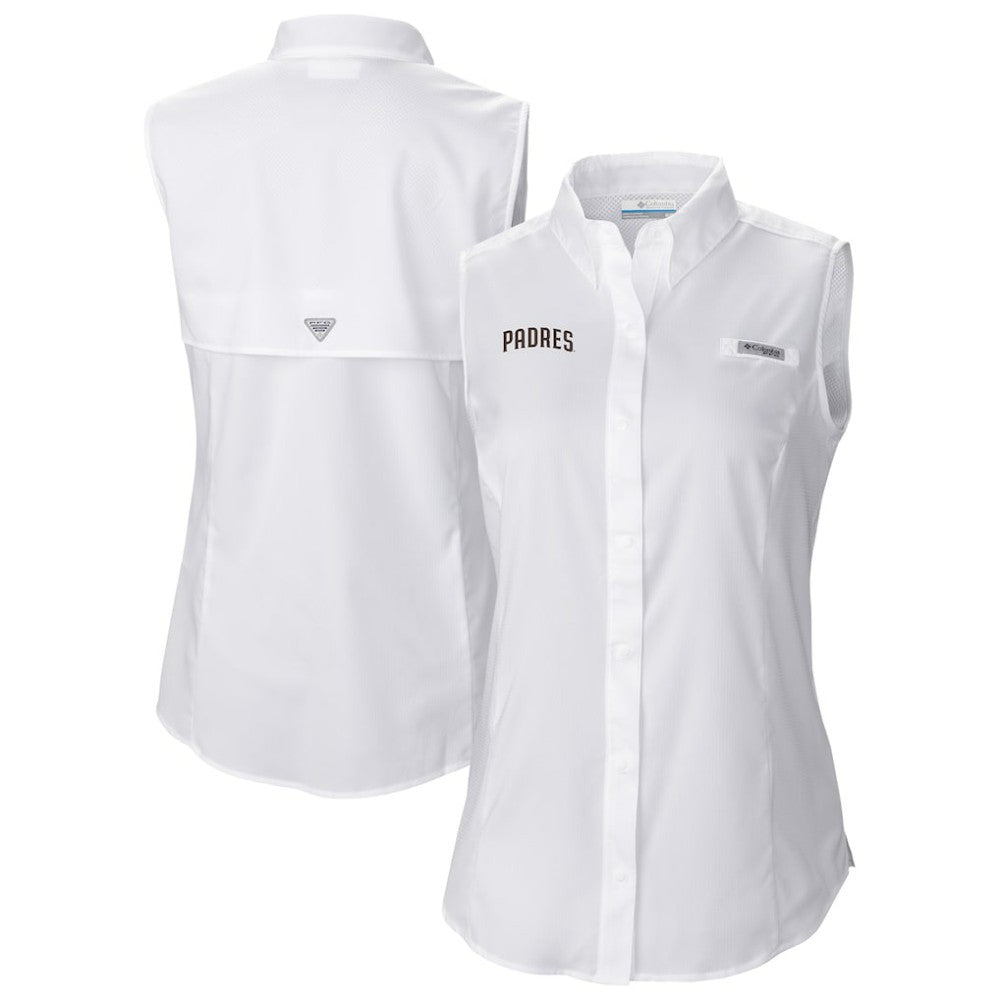 San Diego Padres Columbia Women's Tamiami Sleeveless Shirt Outlet