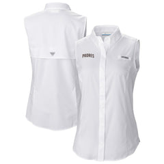 San Diego Padres Columbia Women's Tamiami Sleeveless Shirt Outlet