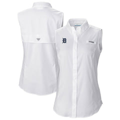 Detroit Tigers Columbia Women's Tamiami Sleeveless Shirt Near Me