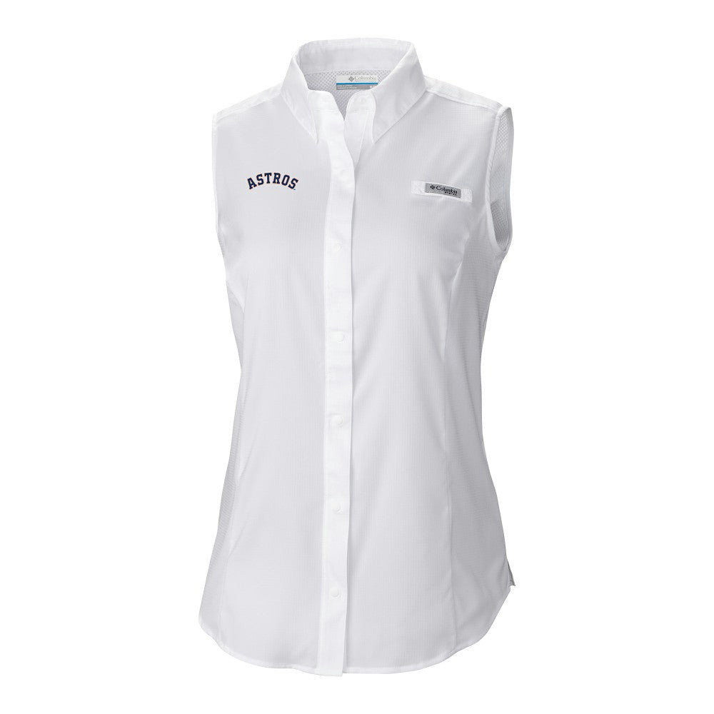 Houston Astros Columbia Women's Tamiami Sleeveless Shirt for sale