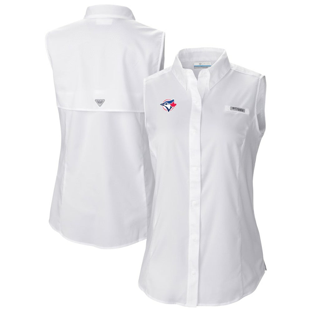 Toronto Blue Jays Columbia Women's Tamiami Sleeveless Shirt Sale