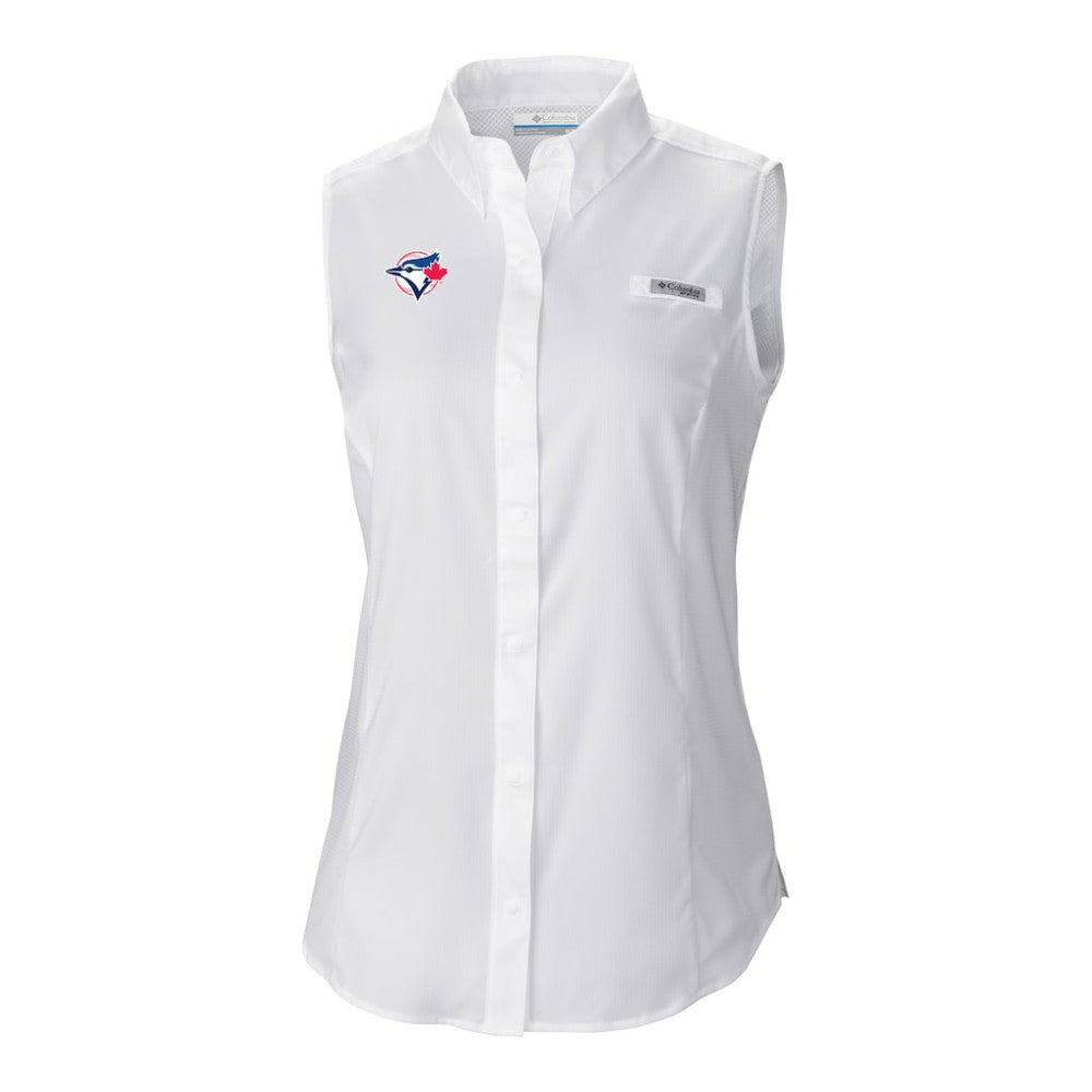 Toronto Blue Jays Columbia Women's Tamiami Sleeveless Shirt Sale