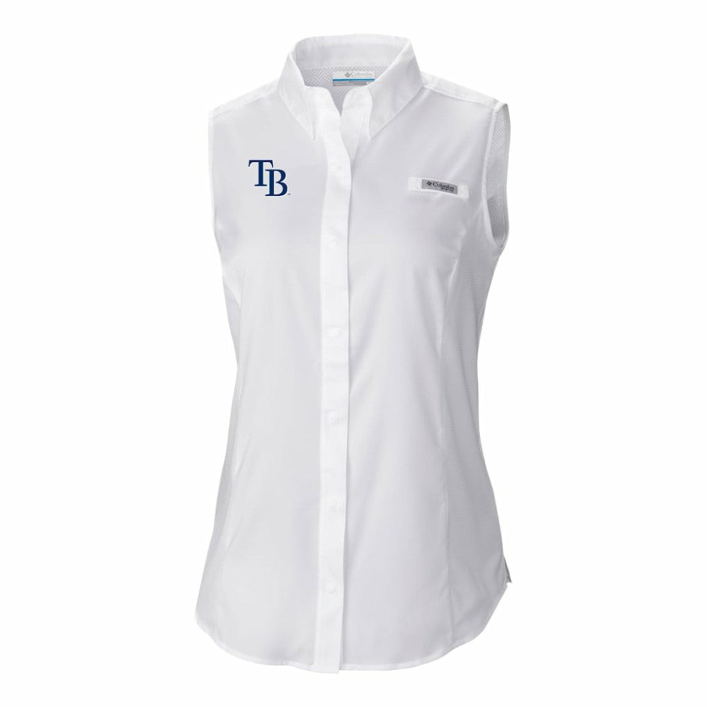 Tampa Bay Rays Columbia Women's Tamiami Sleeveless Shirt Discount