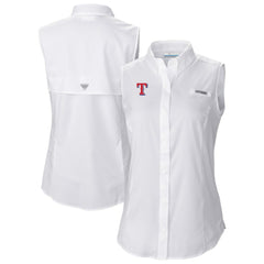 Texas Rangers Columbia Women's Tamiami Sleeveless Shirt Discount