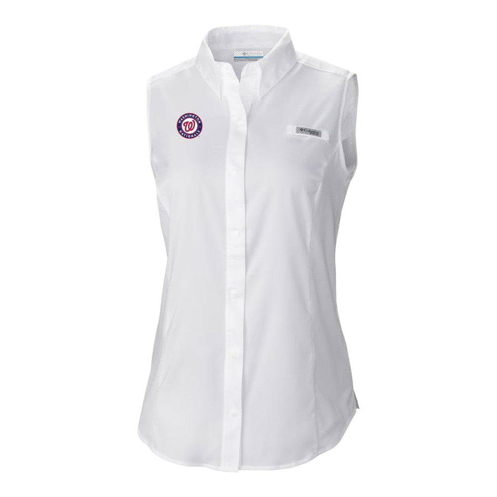 Washington Nationals Columbia Women's Tamiami Sleeveless Shirt Discount