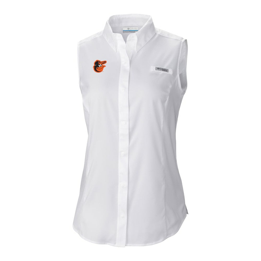 Baltimore Orioles Columbia Women's Tamiami Sleeveless Shirt Sale