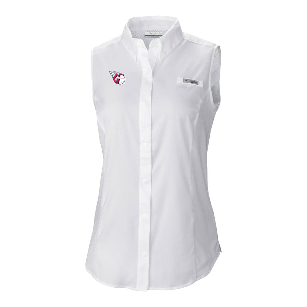 Cleveland Guardians Columbia Women's Tamiami Sleeveless Shirt Near Me