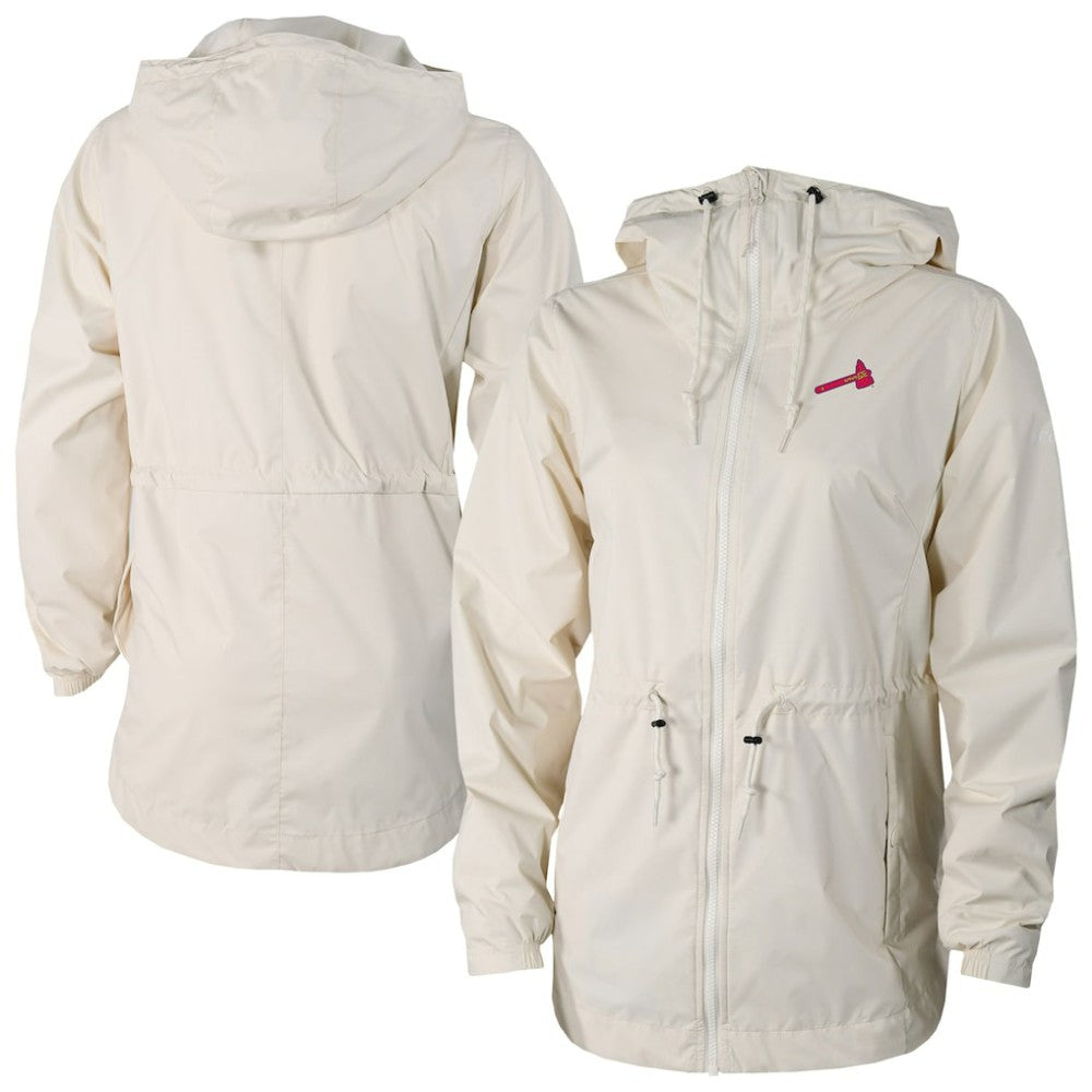 Atlanta Braves Columbia Women's Lily Park Full-Zip Rain Jacket Sale