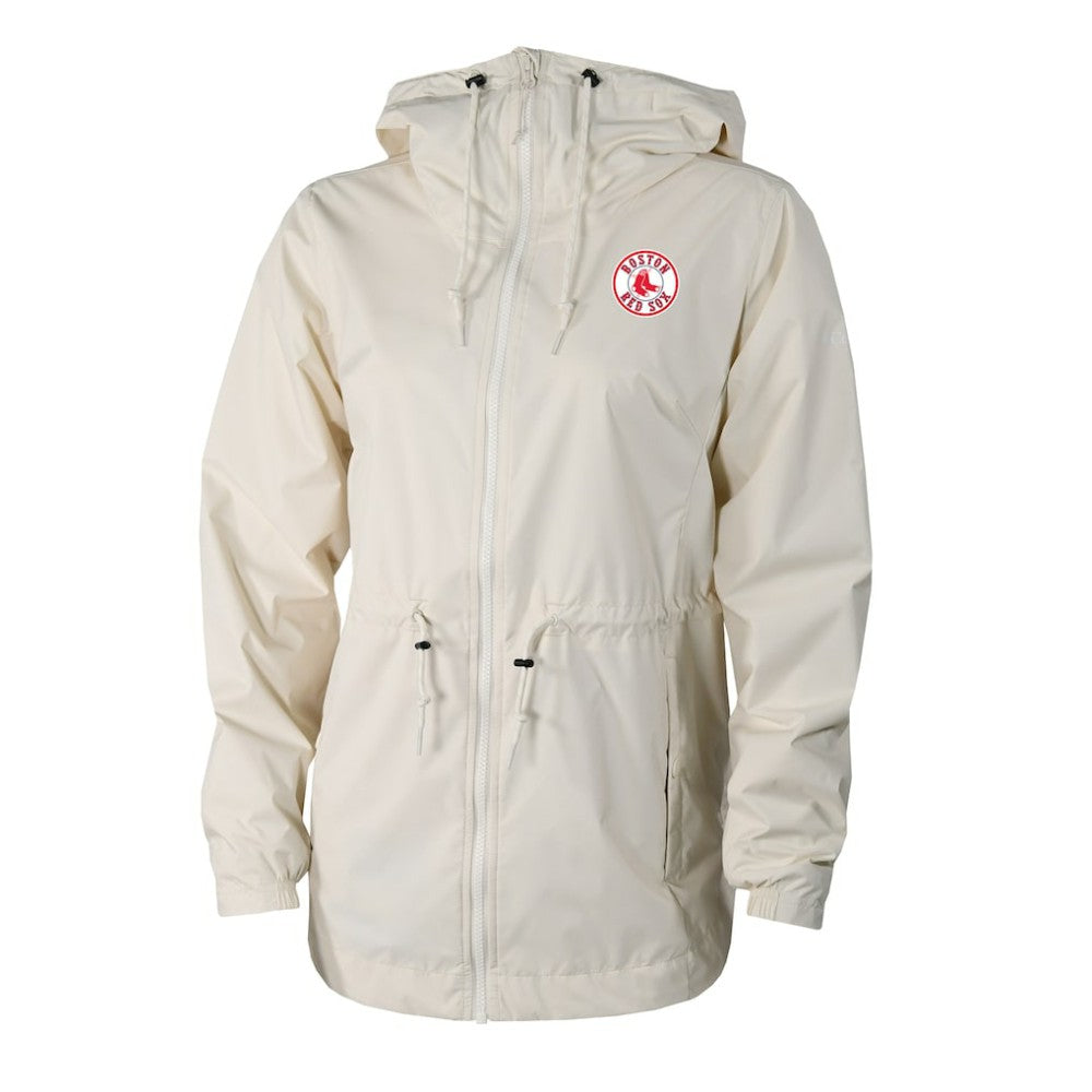 Boston Red Sox Columbia Women's Lily Park Full-Zip Rain Jacket Sale