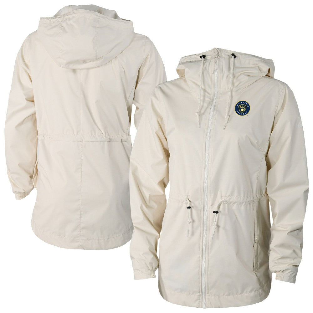Milwaukee Brewers Columbia Women's Lily Park Full-Zip Rain Jacket Outlet