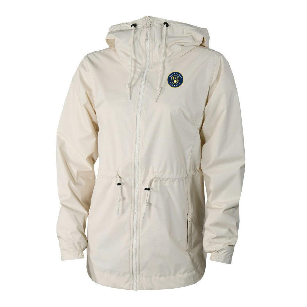 Milwaukee Brewers Columbia Women's Lily Park Full-Zip Rain Jacket Outlet