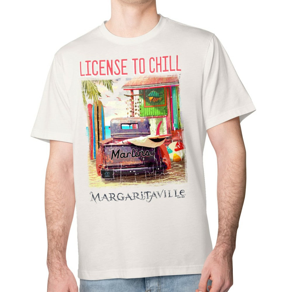 Miami Marlins Margaritaville License to Chill T-Shirt for sale