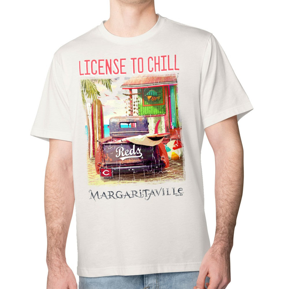 Cincinnati Reds Margaritaville License to Chill T-Shirt Outlet