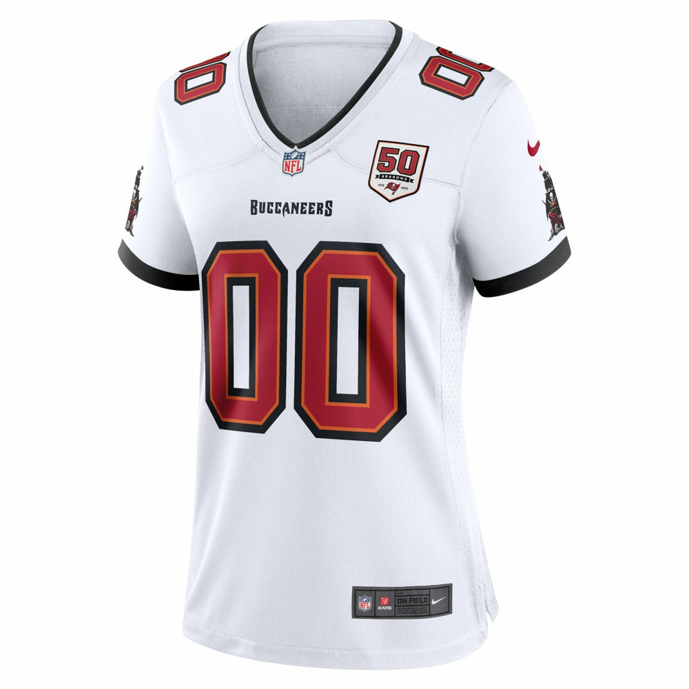 Tampa Bay Buccaneers Women's 50th Season Custom Game Jersey - White - Nike