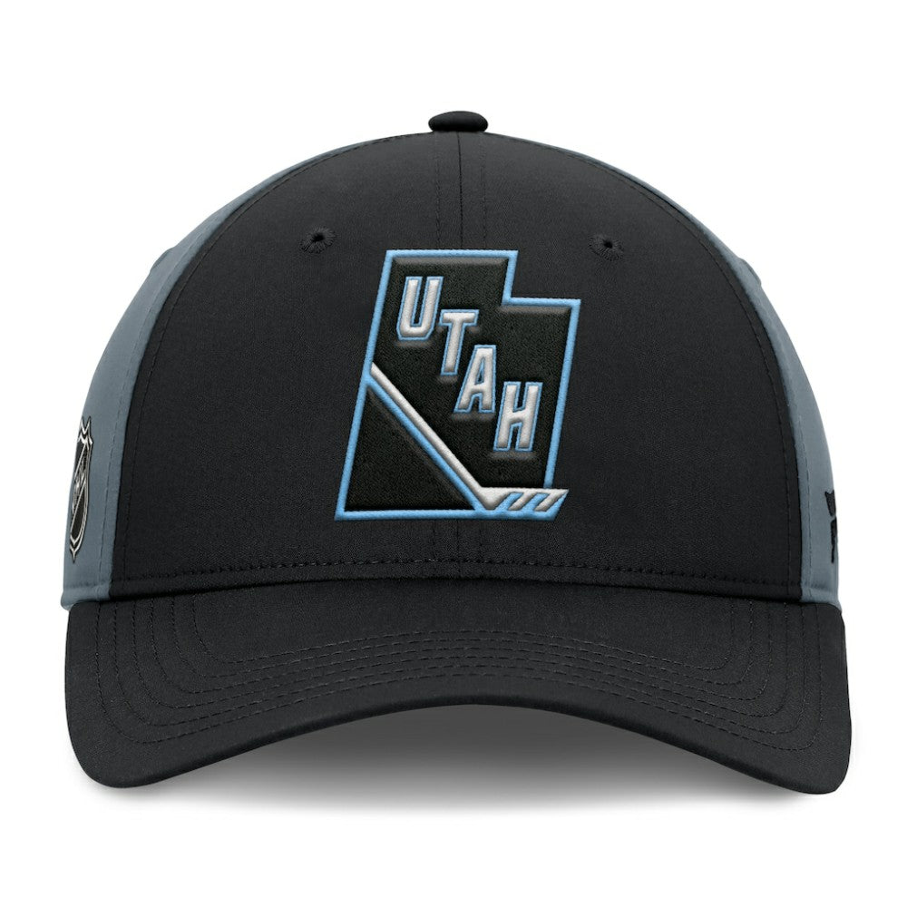 Utah Mammoth Fanatics Utah Badge Adjustable Hat - Black/Charcoal | Fanatics discount