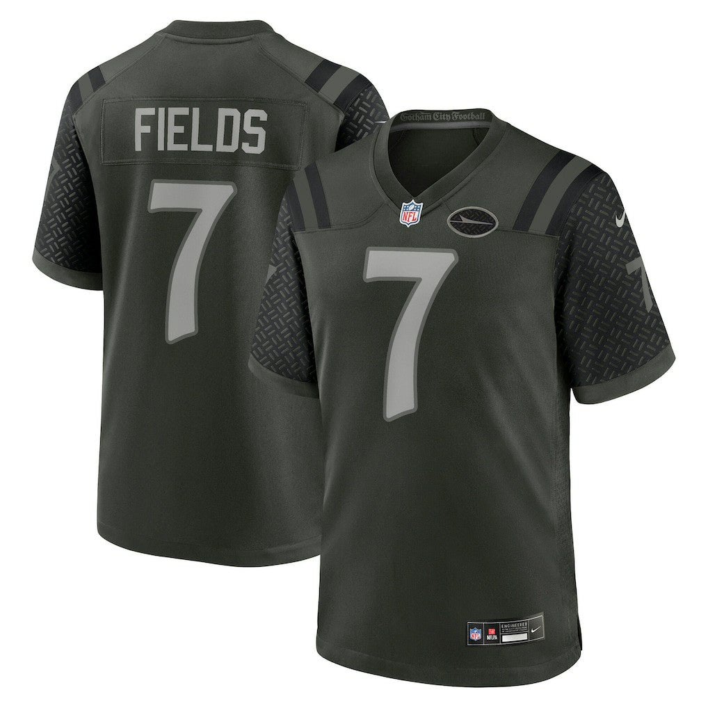 Justin Fields New York Jets 2025 Rivalries Collection Game Jersey - Gotham Green - Nike