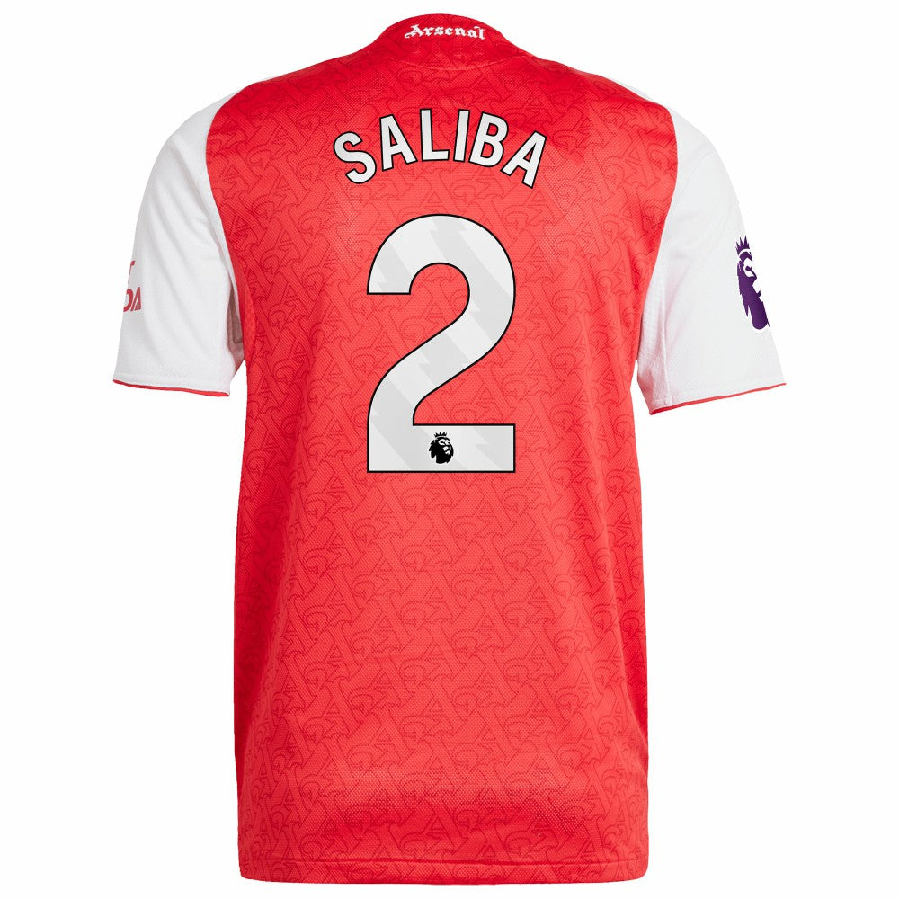 Adidas - William Saliba Arsenal 2025/26 Home Player Jersey - Red