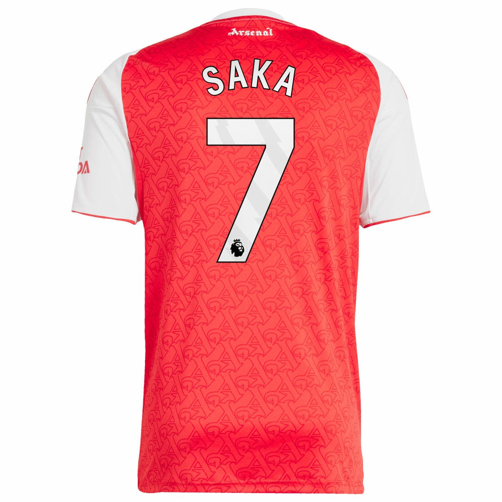 Adidas - Bukayo Saka Arsenal 2025/26 Home Replica Player Jersey - Red