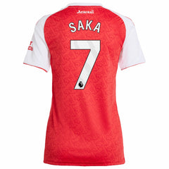 Adidas - Bukayo Saka Arsenal Women's 2025/26 Home Replica Player Jersey - Red