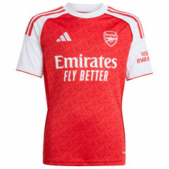 Adidas - Bukayo Saka Arsenal Youth 2025/26 Home Replica Player Jersey - Red