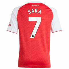 Adidas - Bukayo Saka Arsenal Youth 2025/26 Home Replica Player Jersey - Red
