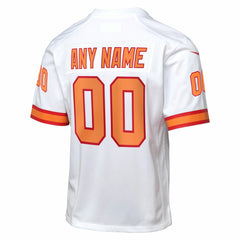 Tampa Bay Buccaneers Youth 50th Anniversary Custom Game Jersey - White - Nike
