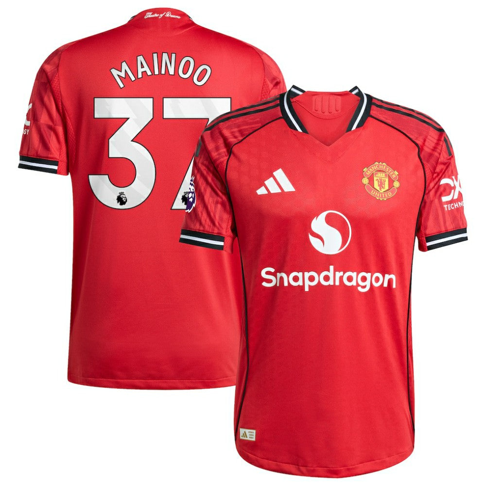 Adidas - Kobbie Mainoo Manchester United Home 2025/26 Player Jersey - Red