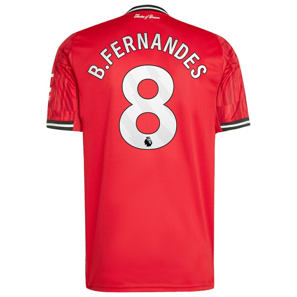 Adidas - Bruno Fernandes Manchester United Home 2025/26 Replica Player Jersey - Red