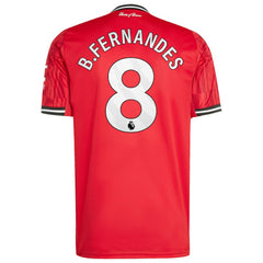 Adidas - Bruno Fernandes Manchester United Home 2025/26 Replica Player Jersey - Red