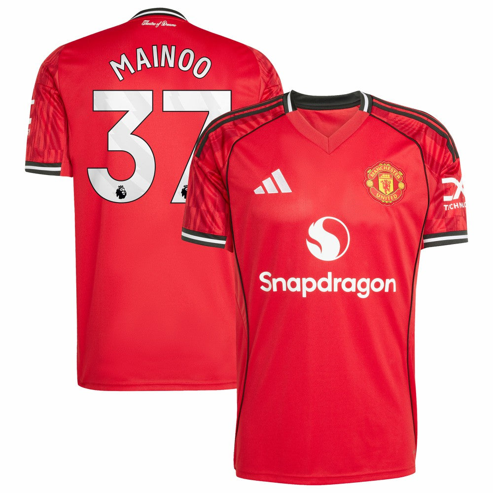Adidas - Kobbie Mainoo Manchester United Home 2025/26 Replica Player Jersey - Red