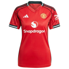 Adidas - Alejandro Garnacho Manchester United Women's Home 2025/26 Replica Player Jersey - Red