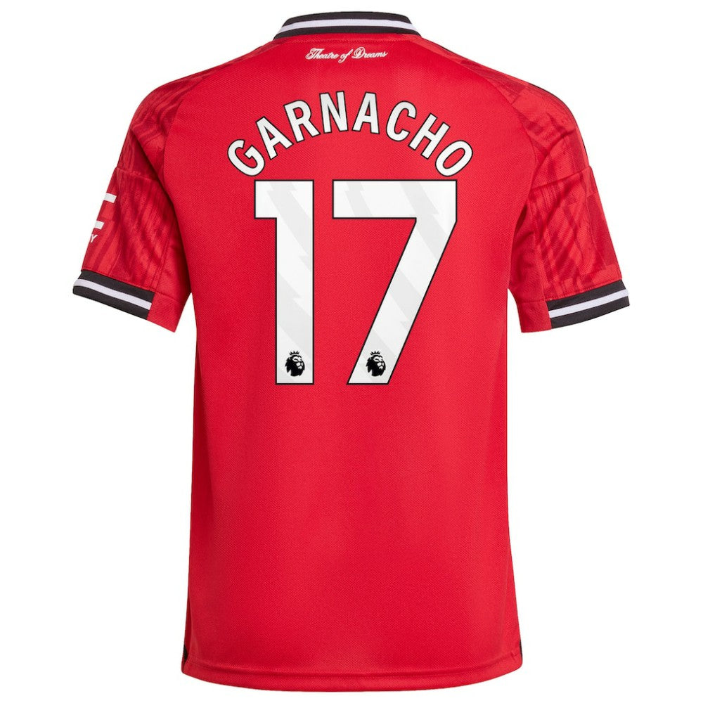 Adidas - Alejandro Garnacho Manchester United Youth Home 2025/26 Replica Player Jersey - Red