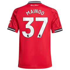 Adidas - Kobbie Mainoo Manchester United Youth Home 2025/26 Replica Player Jersey - Red