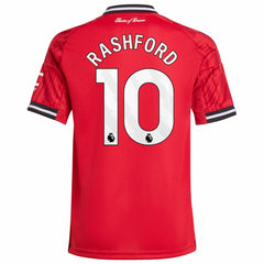 Adidas - Marcus Rashford Manchester United Youth Home 2025/26 Replica Player Jersey - Red