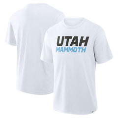 Utah Mammoth Fanatics Wordmark Stadium Slub T-Shirt - White | Fanatics discount
