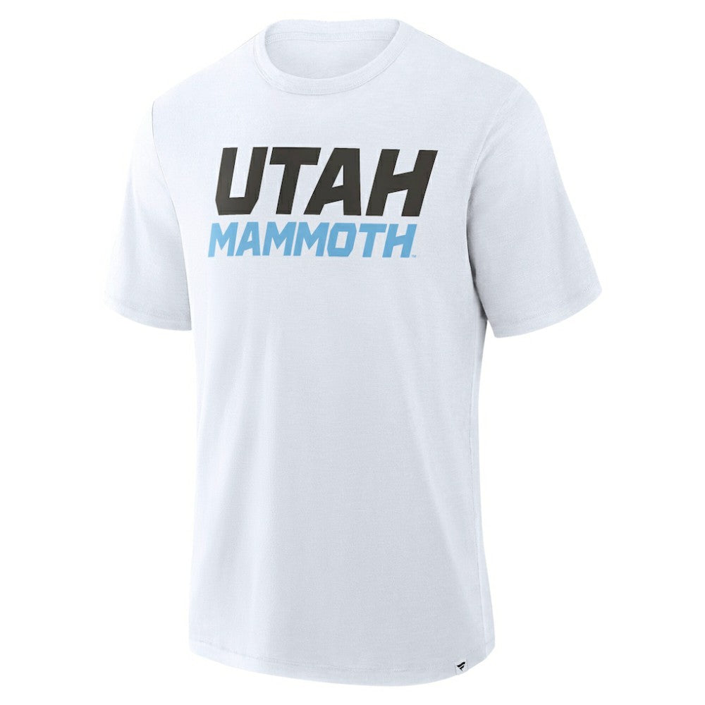 Utah Mammoth Fanatics Wordmark Stadium Slub T-Shirt - White | Fanatics discount