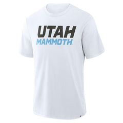 Utah Mammoth Fanatics Wordmark Stadium Slub T-Shirt - White | Fanatics discount