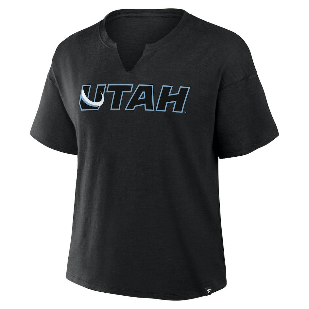 Utah Mammoth Fanatics Women's Combo Stadium Slub Boxy T-Shirt - Black | Fanatics sale