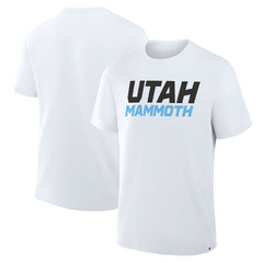 Utah Mammoth Fanatics Wordmark Legacy T-Shirt - White | Fanatics near me