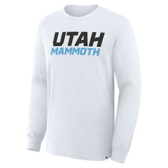 Utah Mammoth Fanatics Wordmark Legacy Long Sleeve T-Shirt - White | Fanatics on sale